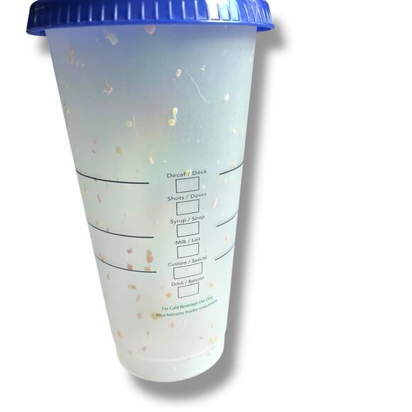 Starbucks Unicorn Confetti Color Changing Cup Tumbler Rainbow Straw Reusable - Picture 2 of 11